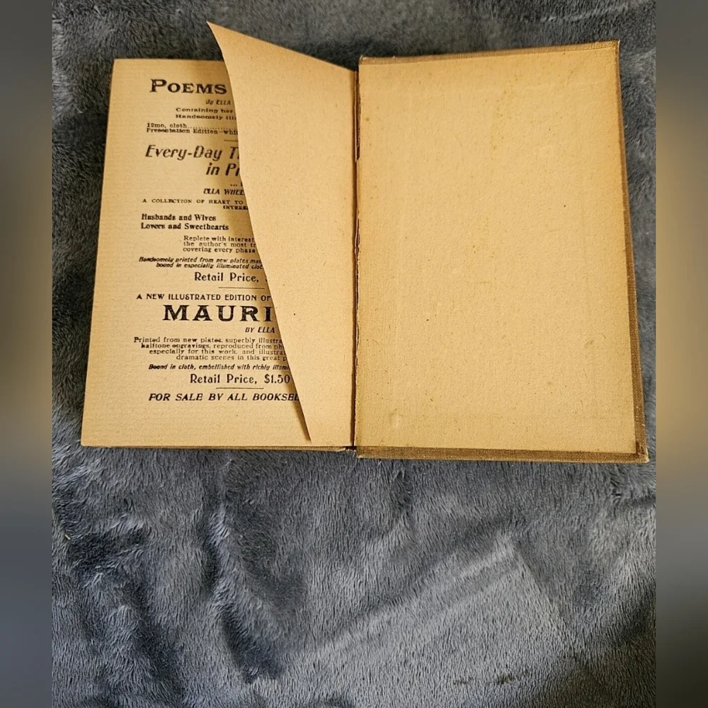 Vintage Book Antique Hardcover Ivory Cottagecore J.M. Barrie A Window In Thrums
